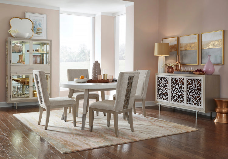 Lenox - 5pc Round Dining Set