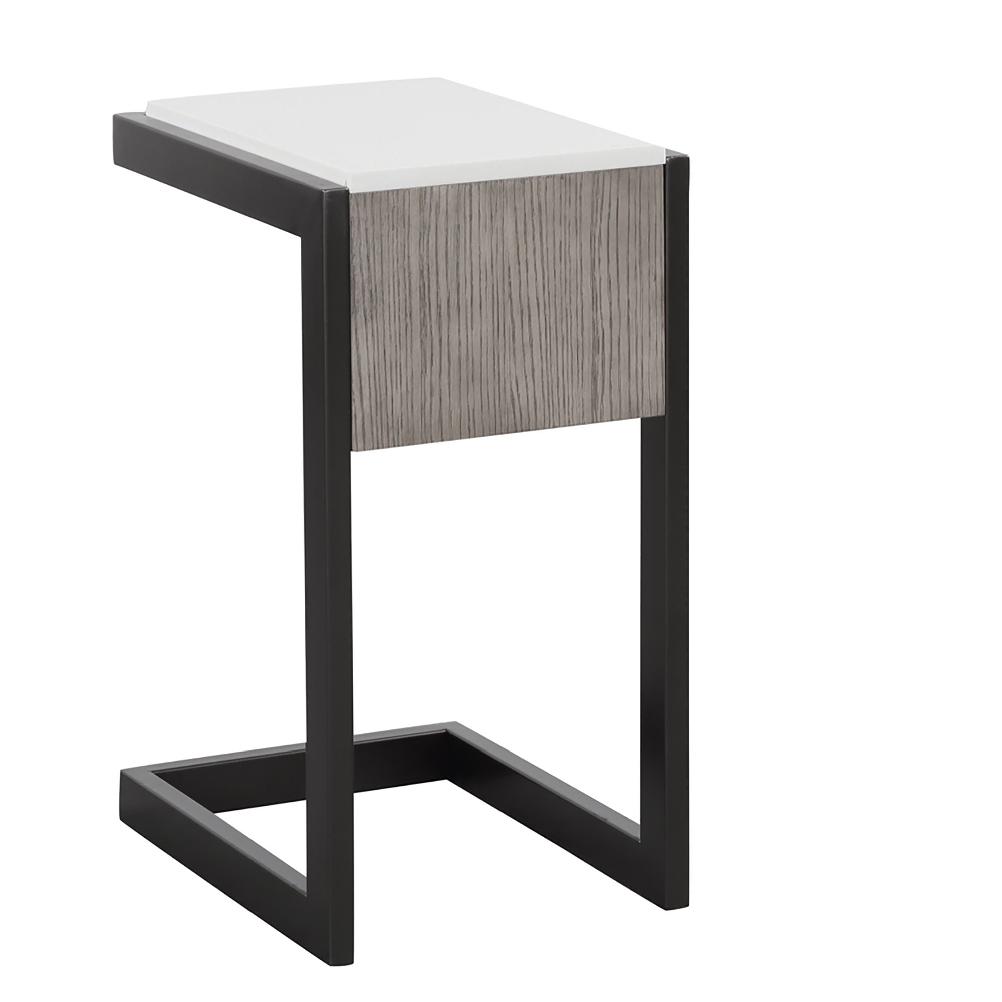 Pure Modern - C-Table with Quartz Top - Moonstone