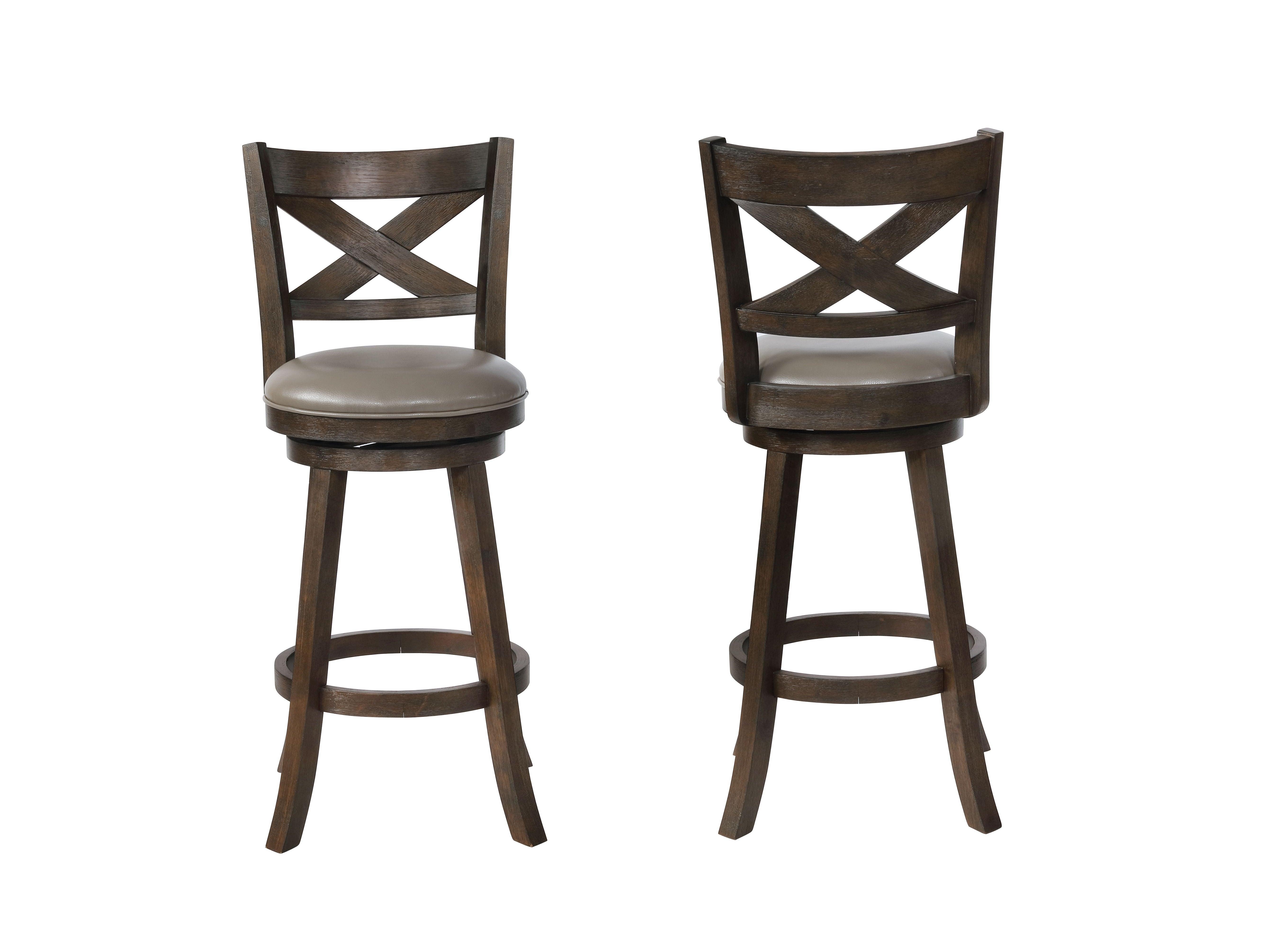 Crown Mark - Kipper - Swivel Bar Stool (Set of 2) - 5th Avenue Furniture