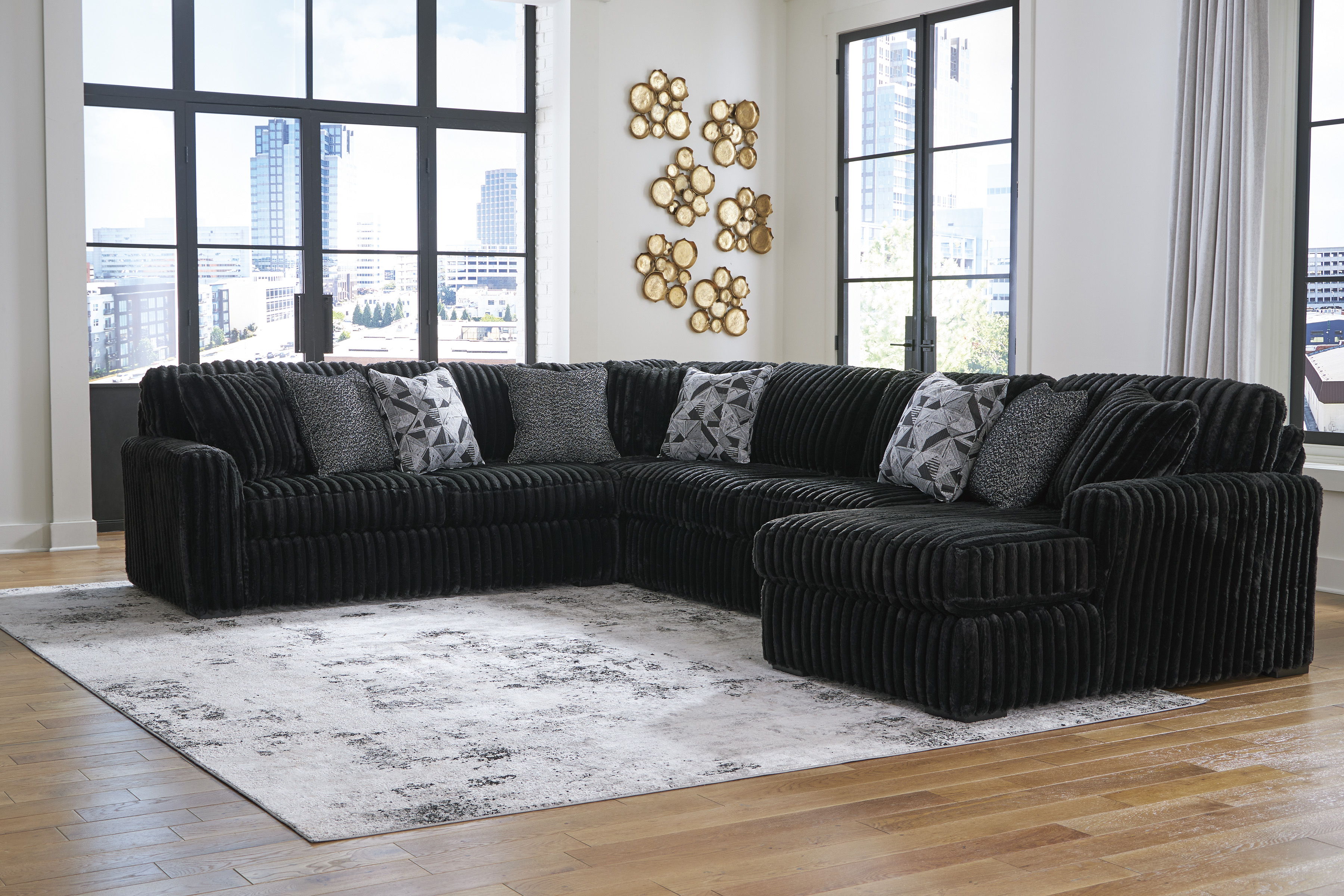 Midnight-Madness - 4pc Sectional