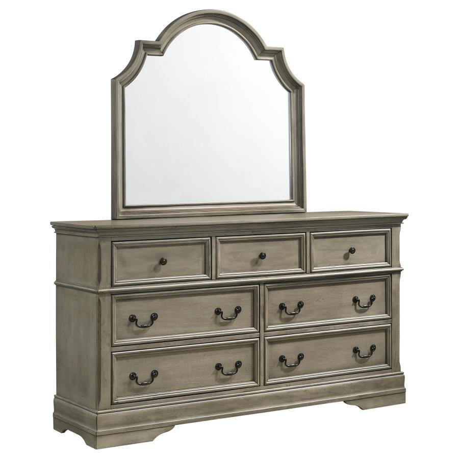 CoasterEveryday - Manchester - 7-drawer Dresser With Mirror - Wheat - 5th Avenue Furniture