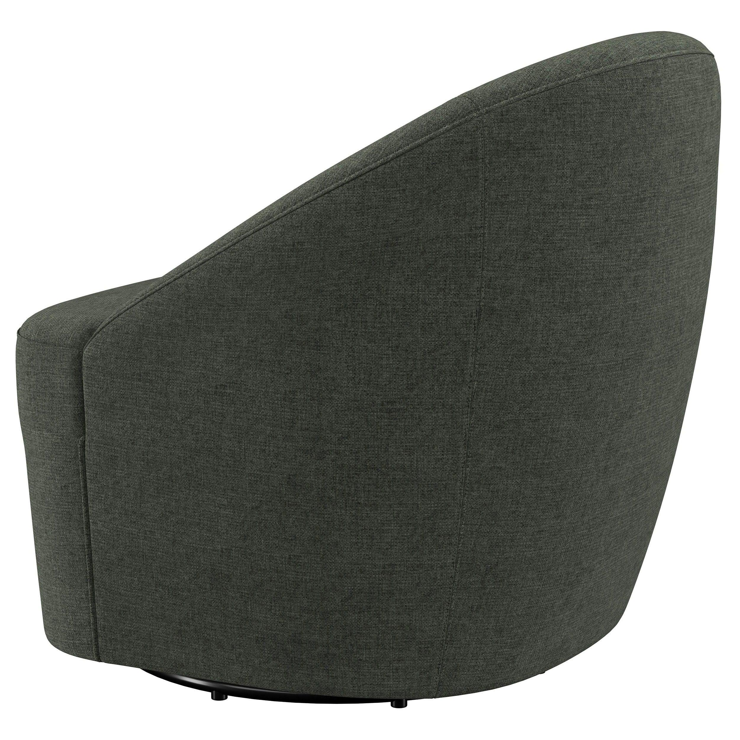 Coaster Fine Furniture - Leon - Upholstered Accent Swivel Barrel Chair - 5th Avenue Furniture