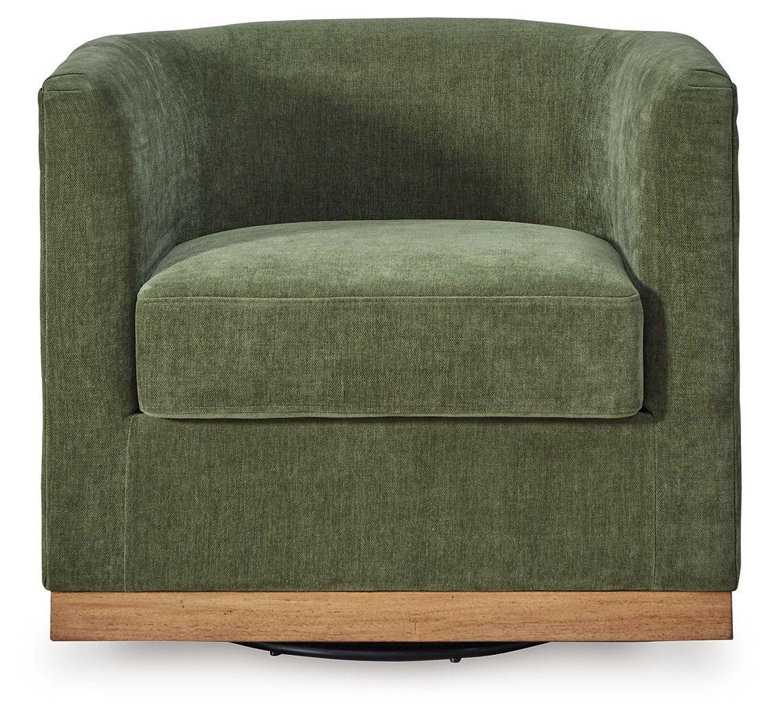 Signature Design by Ashley® - Jersonlow - Forest Green - Swivel Chair - 5th Avenue Furniture