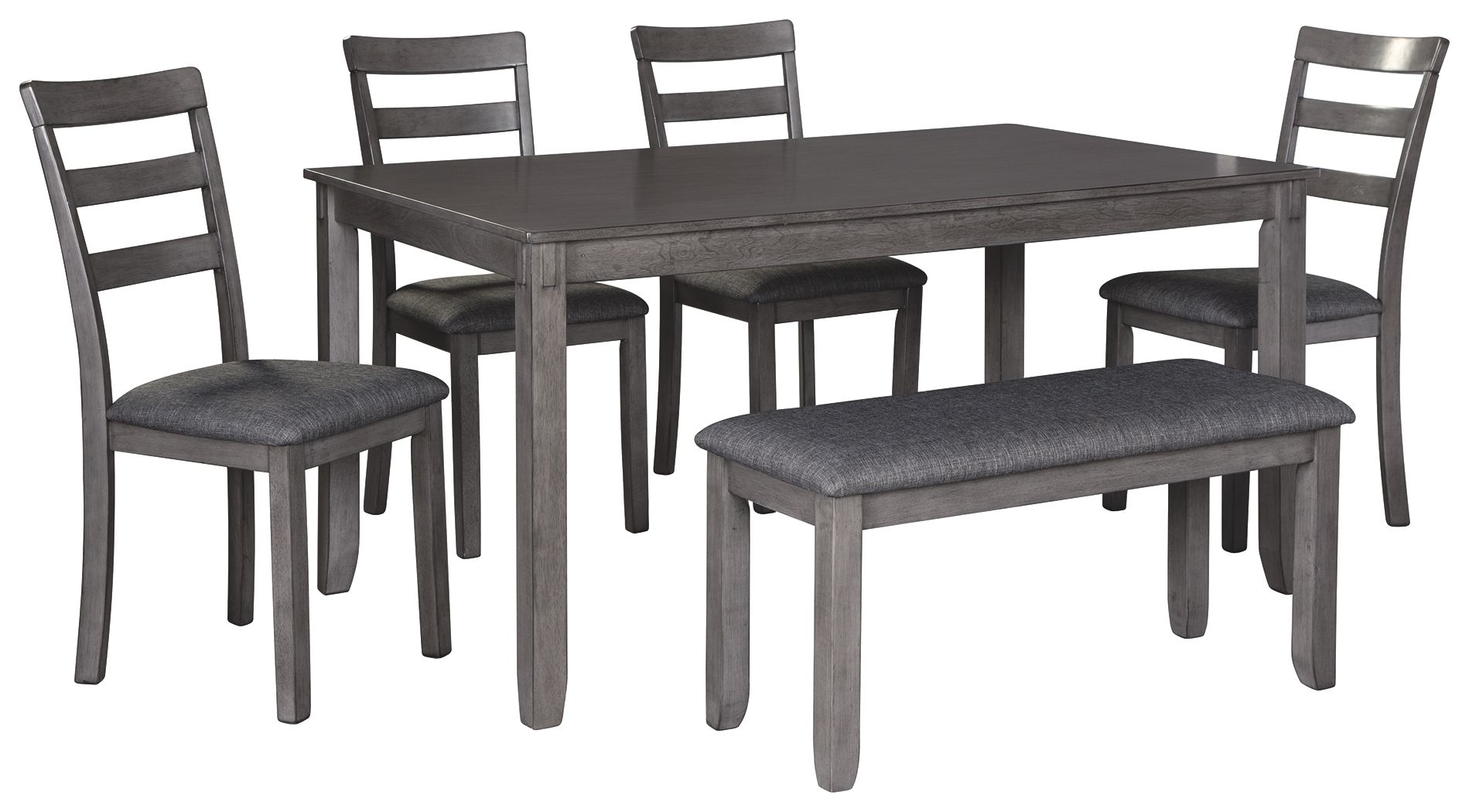 Jorwin - Gray - RECT DRM Table Set (Set of 6)