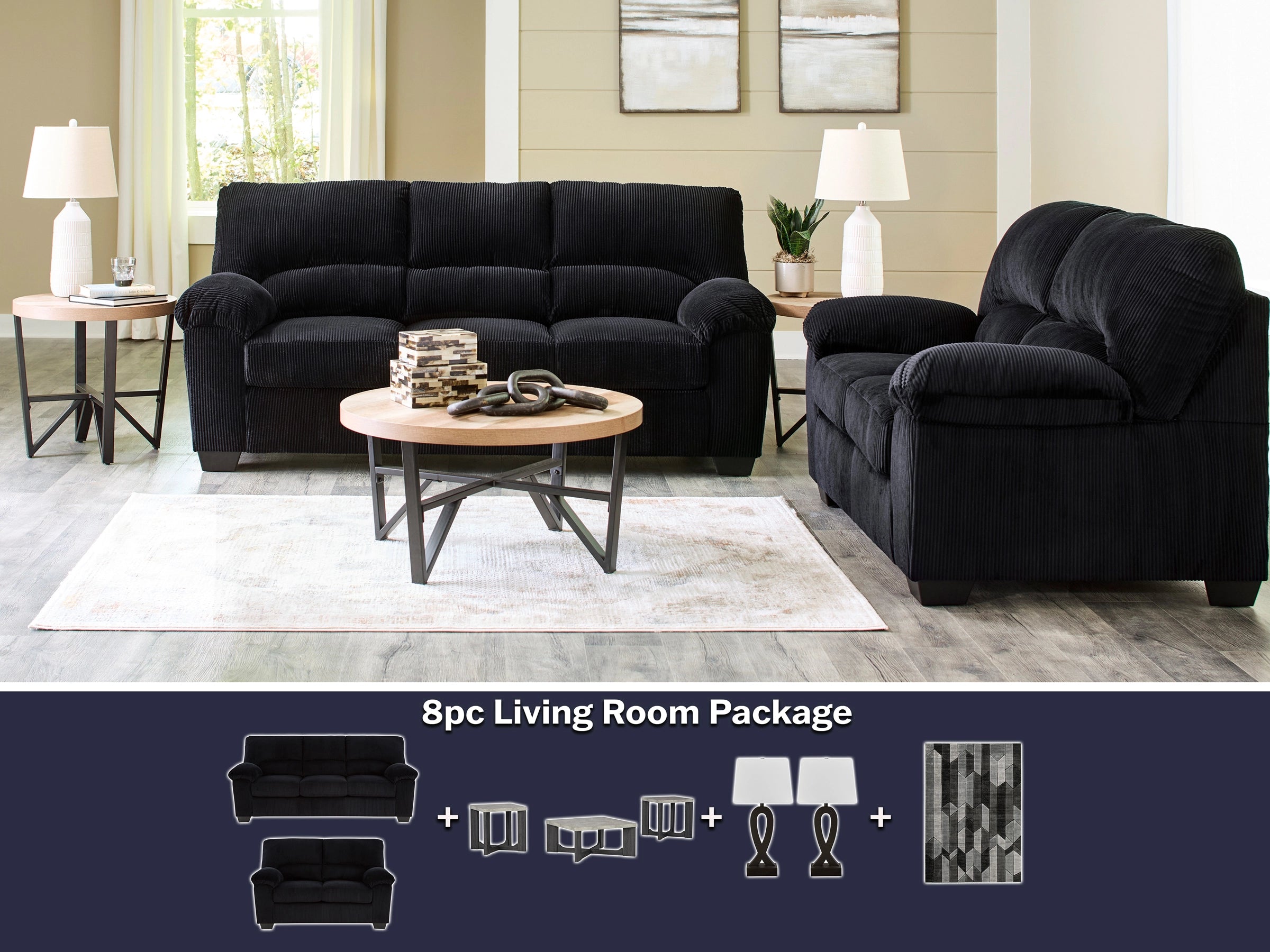 Simplejoy Black 8pc Package Deal