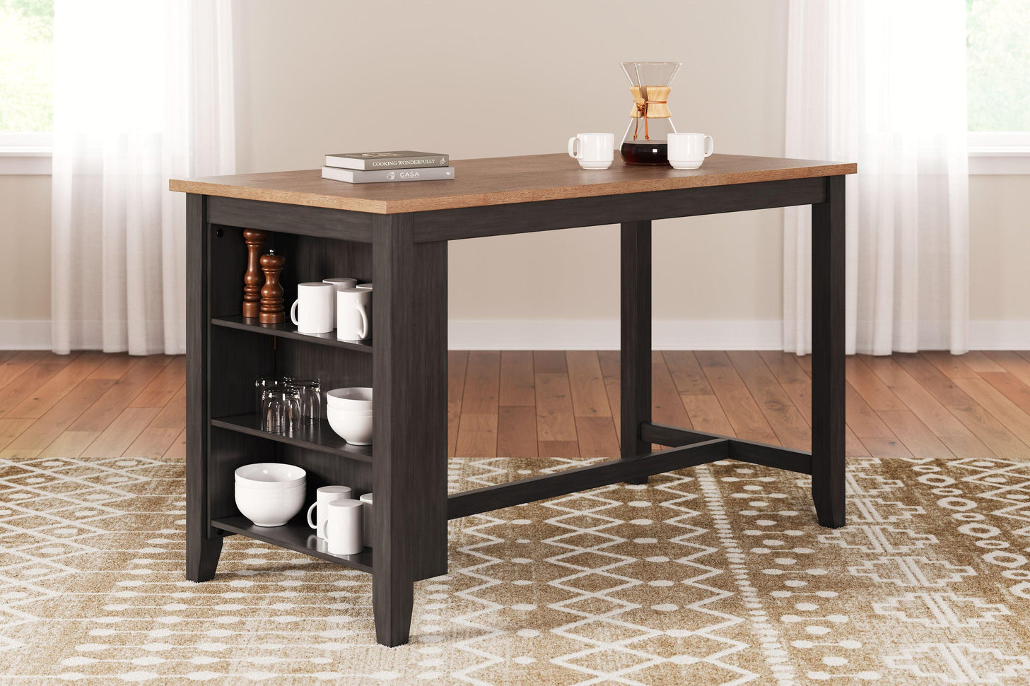 Signature Design by Ashley® - Gesthaven - Rectangular Dining Room Counter Table - 5th Avenue Furniture