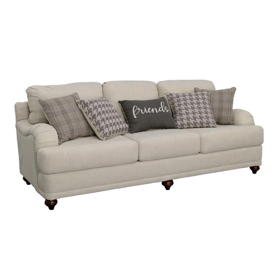 Glenn - Cushion Back Sofa - Light Gray