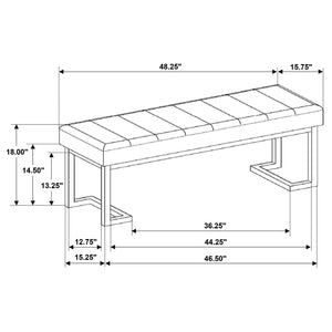 Coaster Fine Furniture - Mesa - Upholstered Entryway Accent Bench - 5th Avenue Furniture