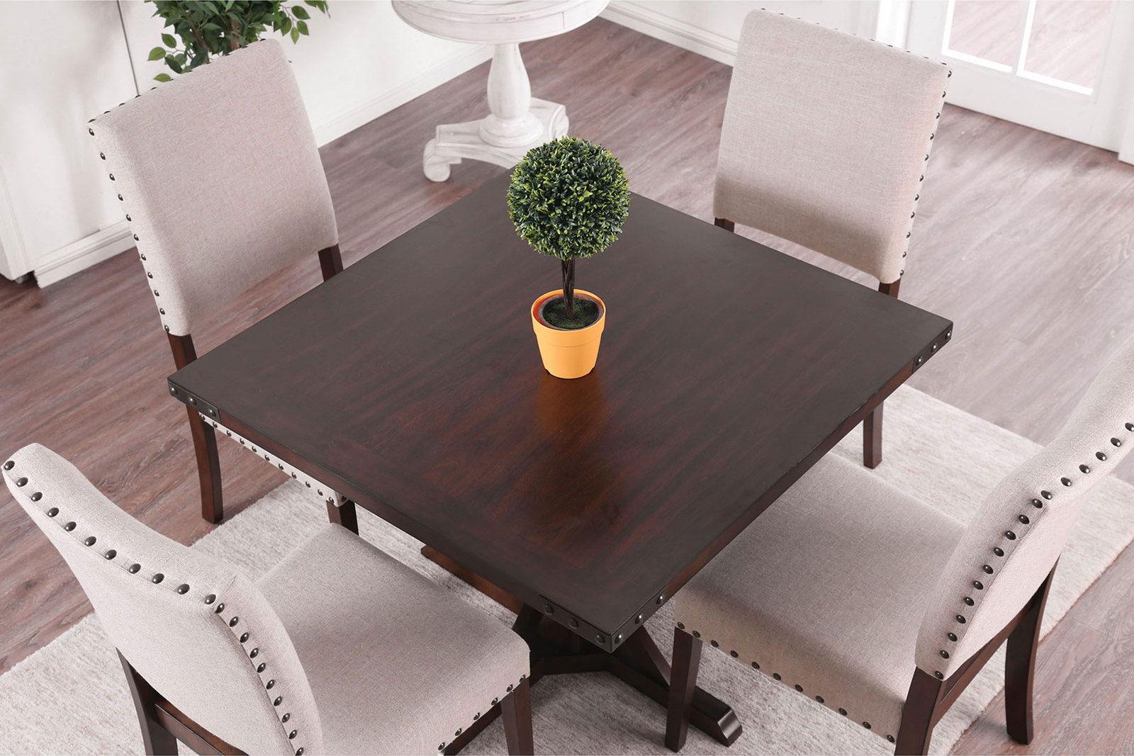 Furniture of America - Glenbrook - Dining Table - Brown Cherry - 5th Avenue Furniture