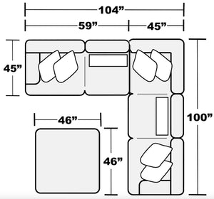 Jackson - Logan - Upholstered Sectional Set - 5th Avenue Furniture