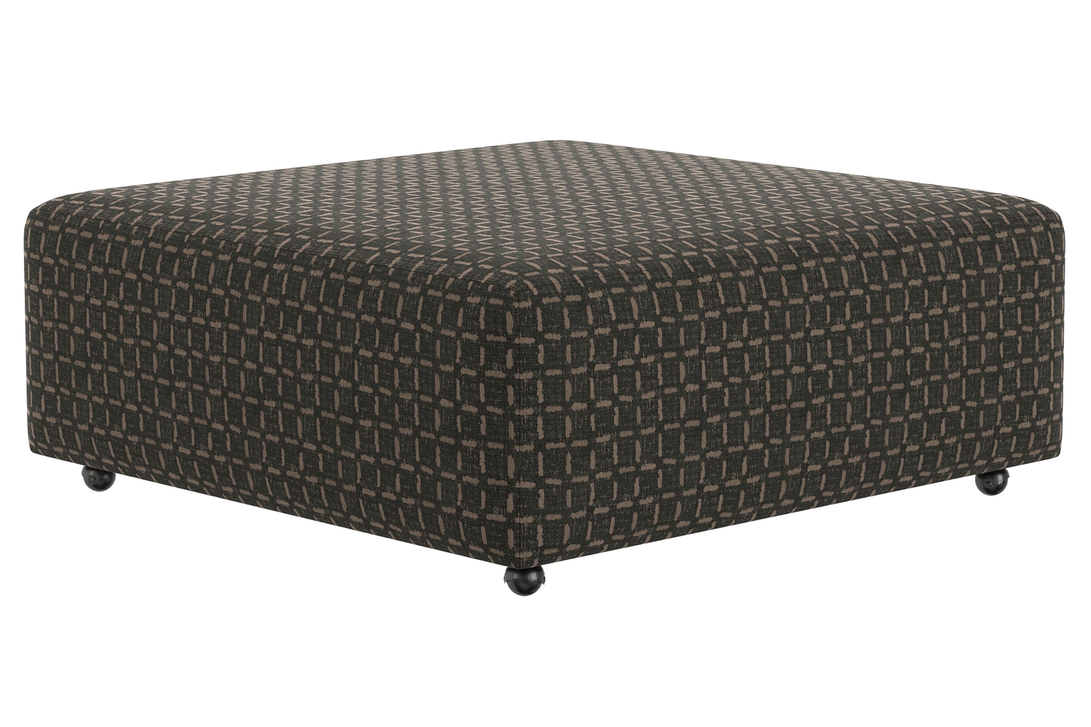 Royster - Castered Cocktail Ottoman - Walnut