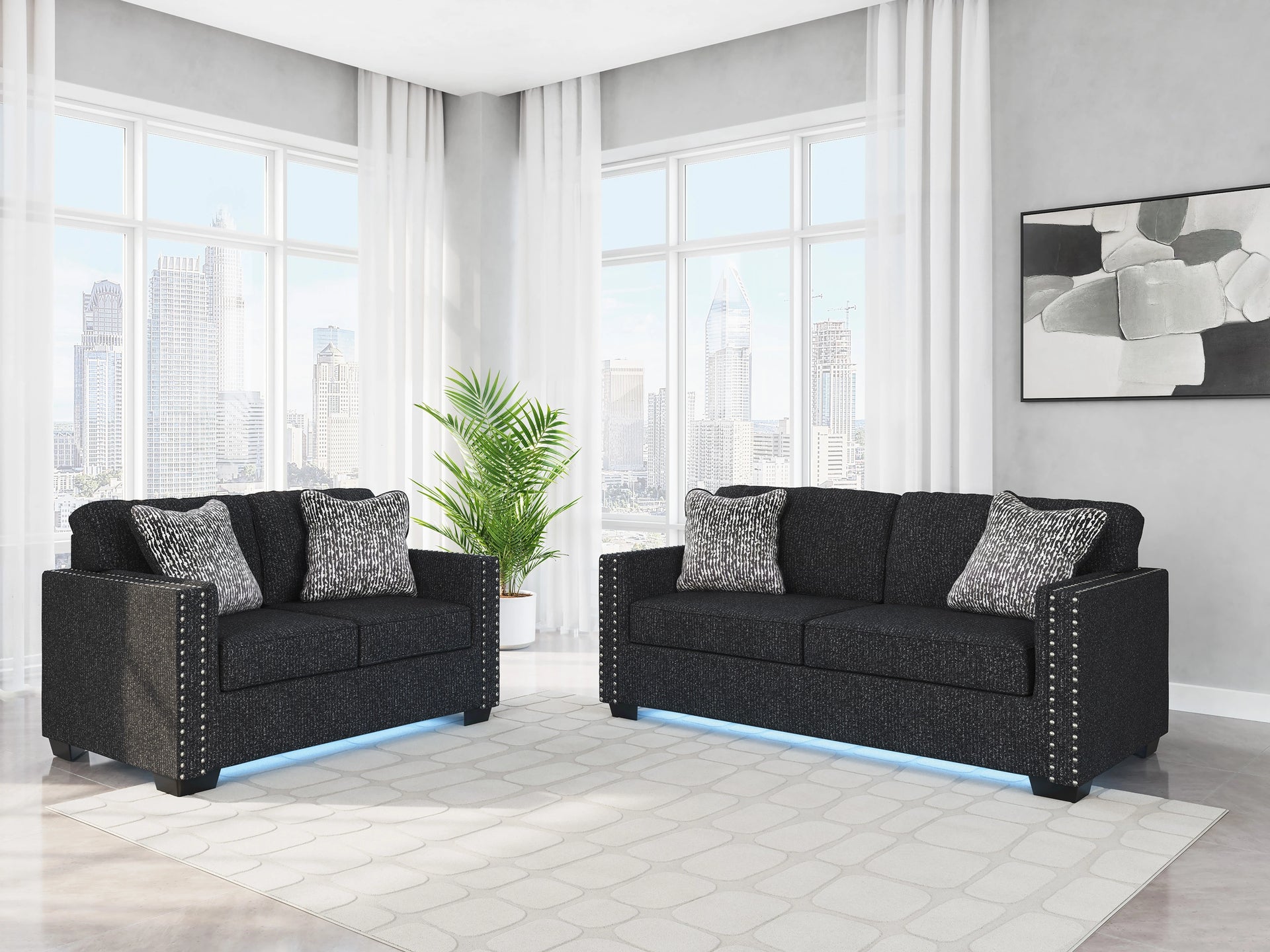 Jasmine Peaks 8pc Living Room Package