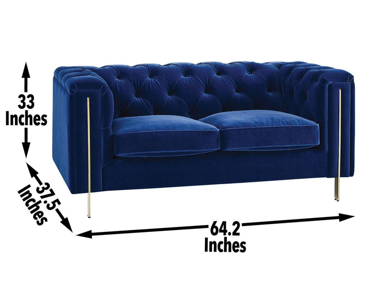 Steve Silver Furniture - Charlene - Velvet Sofa And Loveseat - 5th Avenue Furniture