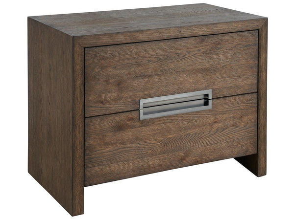 Universal Furniture - New Modern - Atlas Drawer Nightstand - Dark Brown - 5th Avenue Furniture