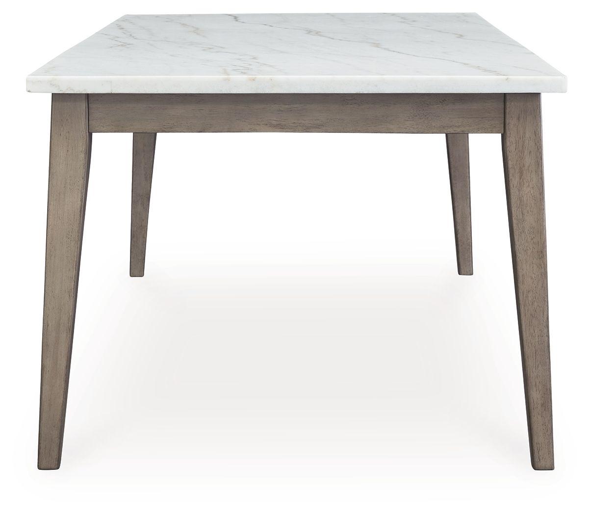 Signature Design by Ashley® - Loyaska - White / Brown - Rectangular Dining Room Table - 5th Avenue Furniture