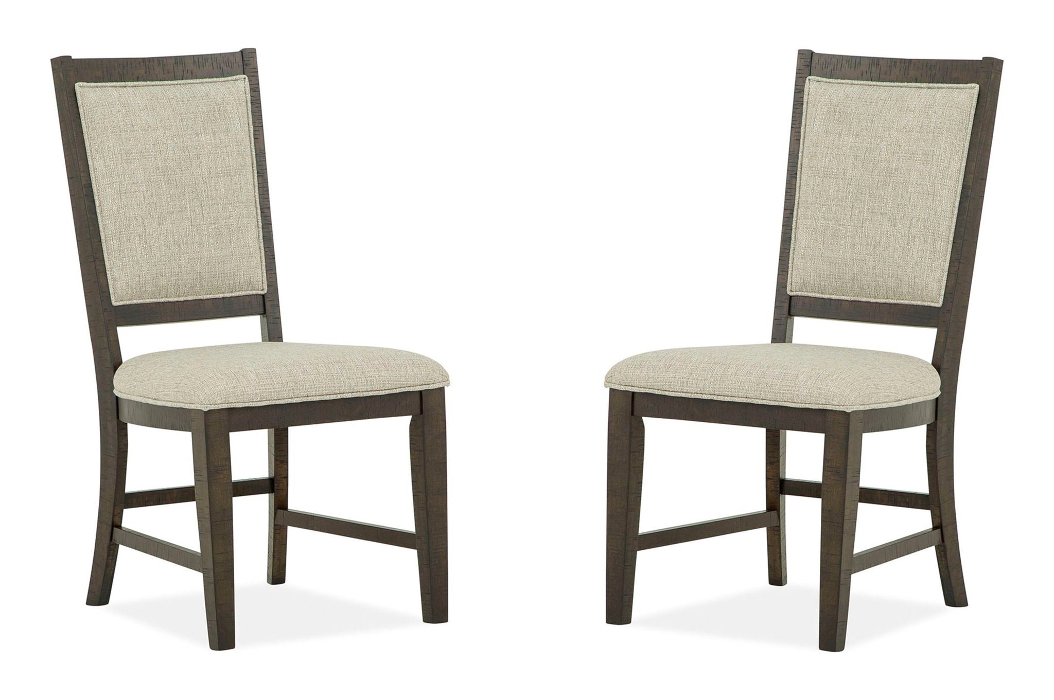 Westley Falls - Step Up Side Chair With Upholstered Seat & Back (Set of 2) - Dark Brown