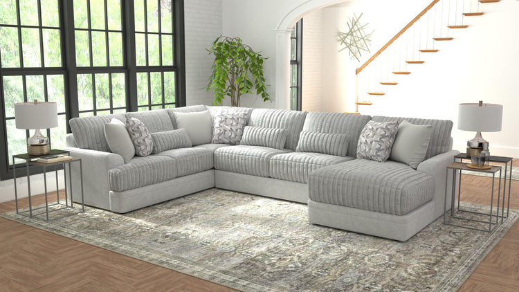 Jackson - Titan - Sectional With Comfort Coil Seating And Accent Pillows - 5th Avenue Furniture