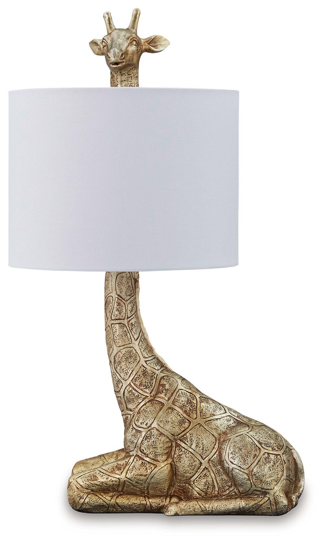 Signature Design by Ashley® - Ferrison - Gold Finish - Poly Table Lamp - 5th Avenue Furniture