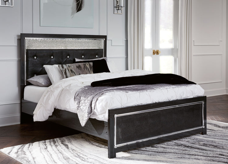 Kaydell - Glitter Panel Bedroom Set