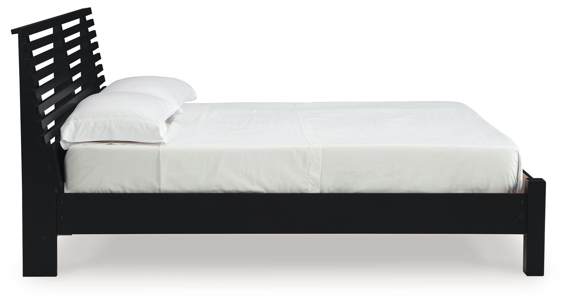 Signature Design by Ashley® - Danziar - Slat Panel Bed With Low Footboard - 5th Avenue Furniture