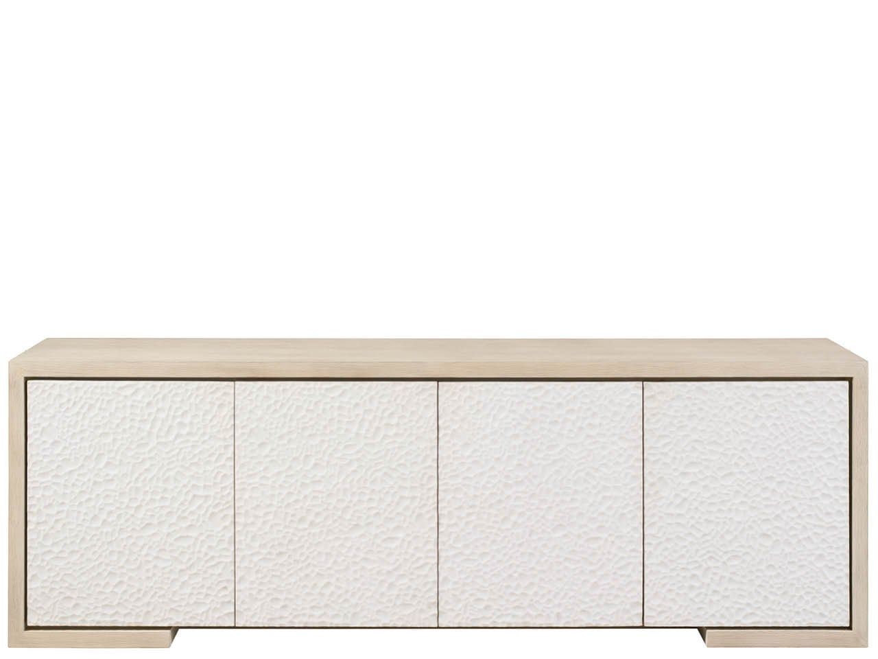 Modern - Aurora Credenza - White / Light Brown