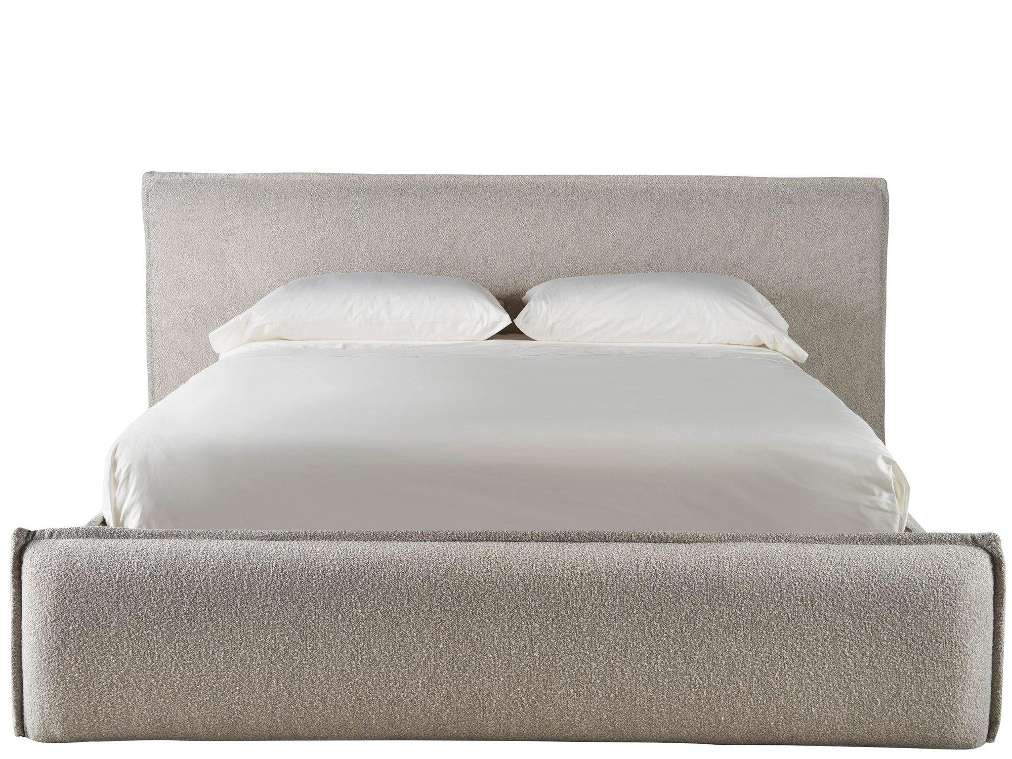 Universal Furniture - New Modern - Lux King Upholstered Bed - Gray - 5th Avenue Furniture