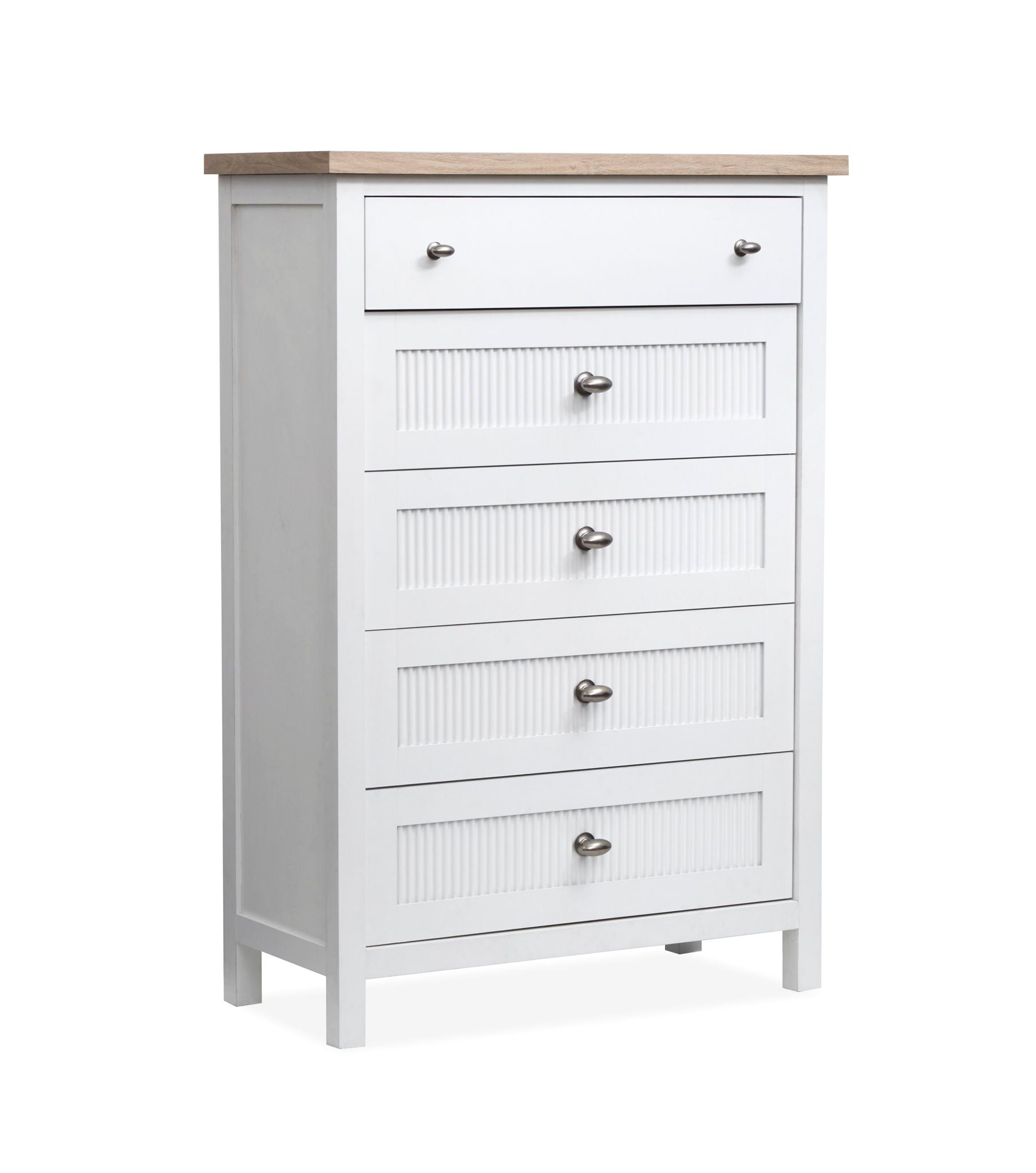 Windmill Harbour - Drawer Chest - White Whisp And Sand