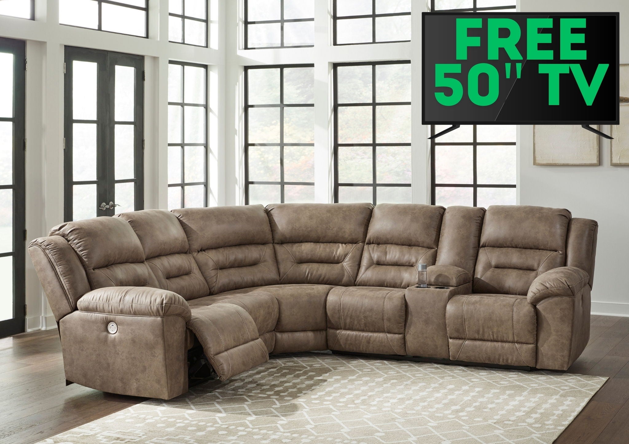 Ravenel - 3pc Power Reclining Sectional