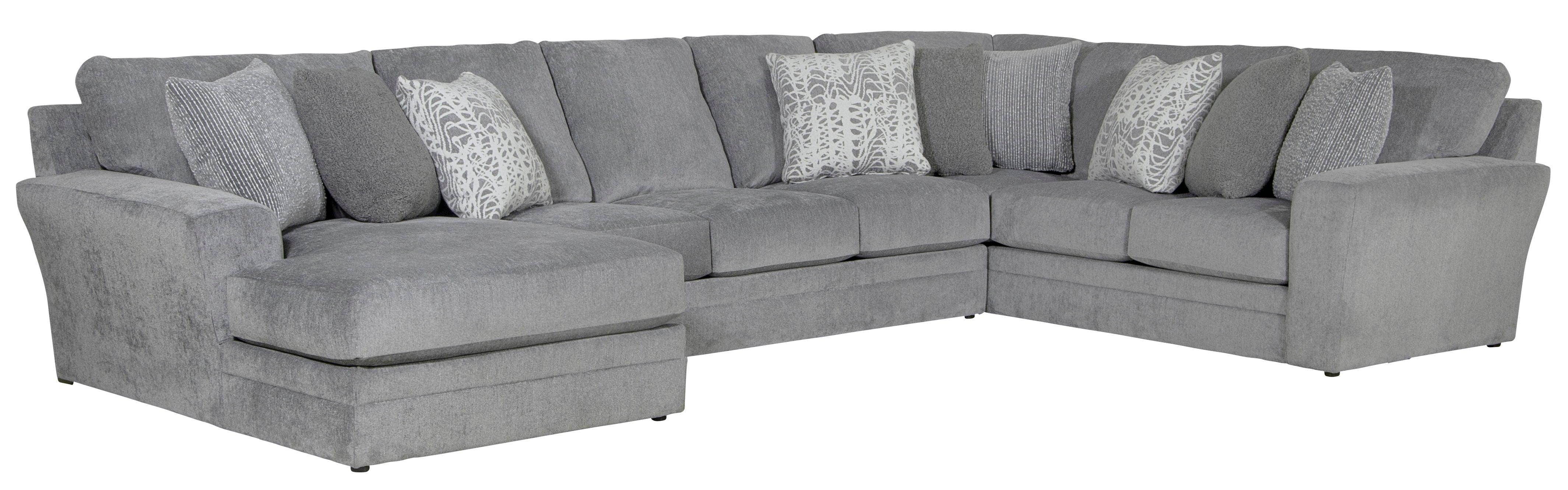 Jackson - Glacier - 3 Piece Sectional And 9 Included Accent Pillows - 5th Avenue Furniture
