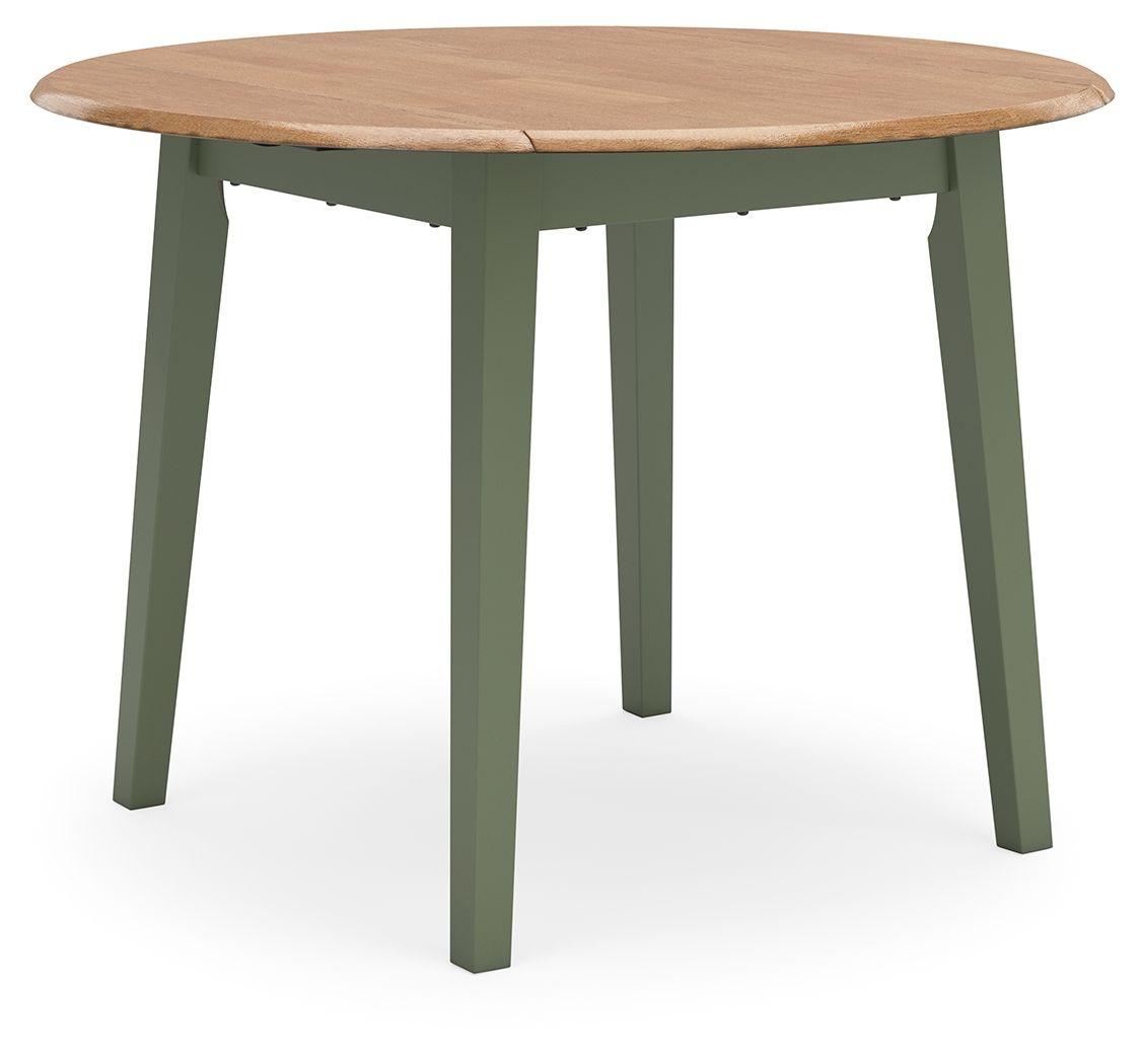 Signature Design by Ashley® - Gesthaven - Round Dining Room Drop Leaf Table - 5th Avenue Furniture