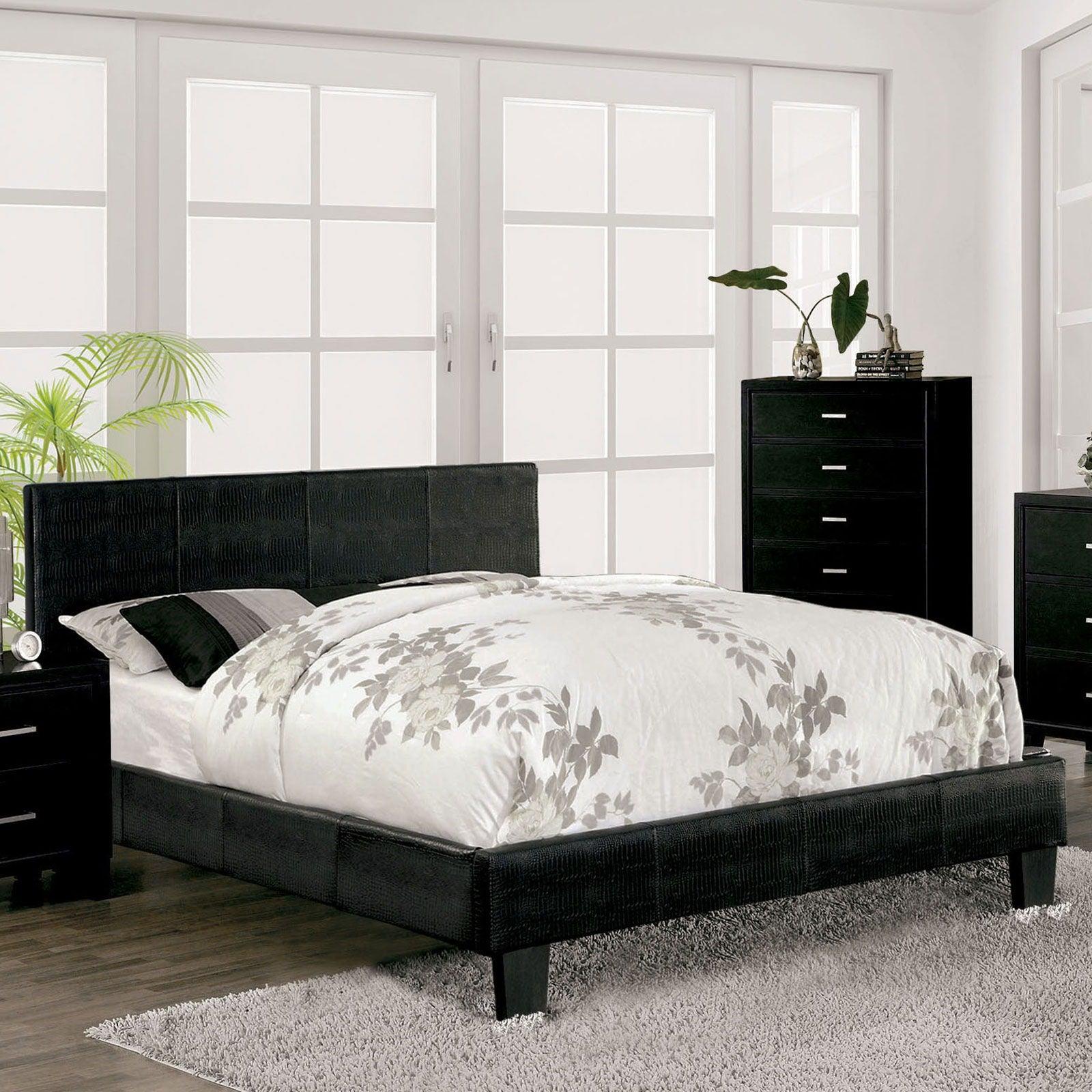 Furniture of America - Wallen - Queen Bed - Black - 5th Avenue Furniture