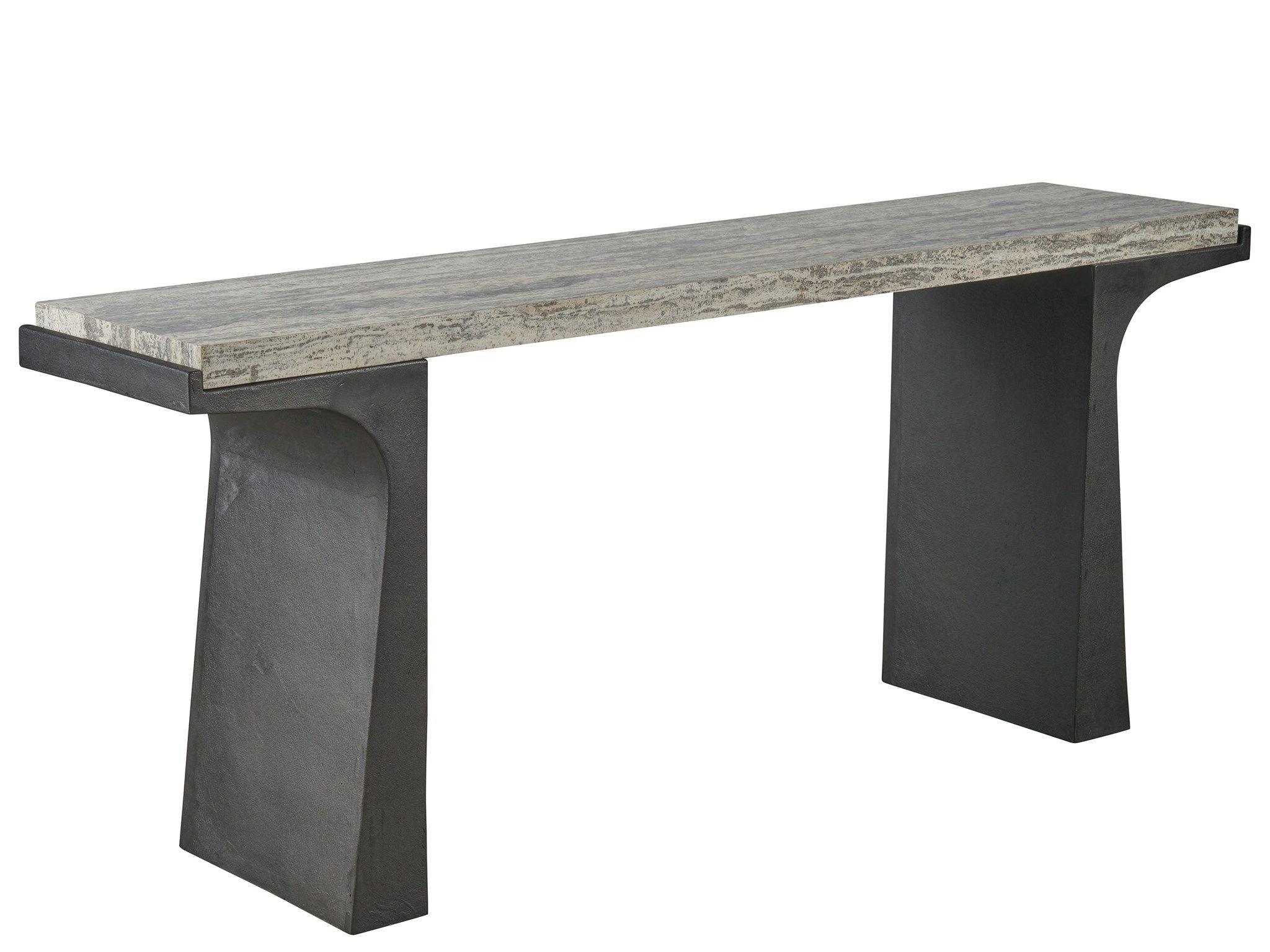 Universal Furniture - New Modern - Quill Console Table - Gray - 5th Avenue Furniture