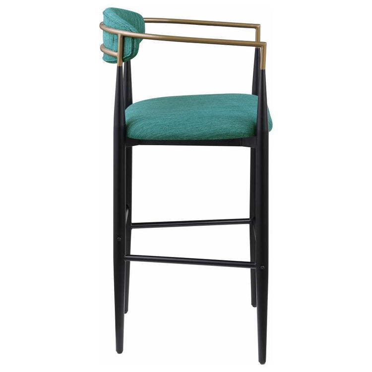 Coaster Fine Furniture - Tina - Metal Pub Height Bar Stool With Upholstered Back And Seat (Set of 2) - 5th Avenue Furniture