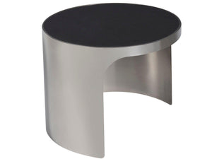 Universal Furniture - New Modern - Revolve Small Nesting Table - Pearl Silver - 5th Avenue Furniture