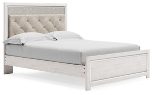 Signature Design by Ashley® - Altyra - White - Queen Panel Bed With Roll Slats - 5th Avenue Furniture