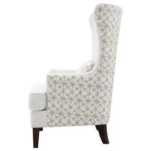 Coaster Fine Furniture - Pippin - Upholstered Wingback Accent Chair - Latte - 5th Avenue Furniture