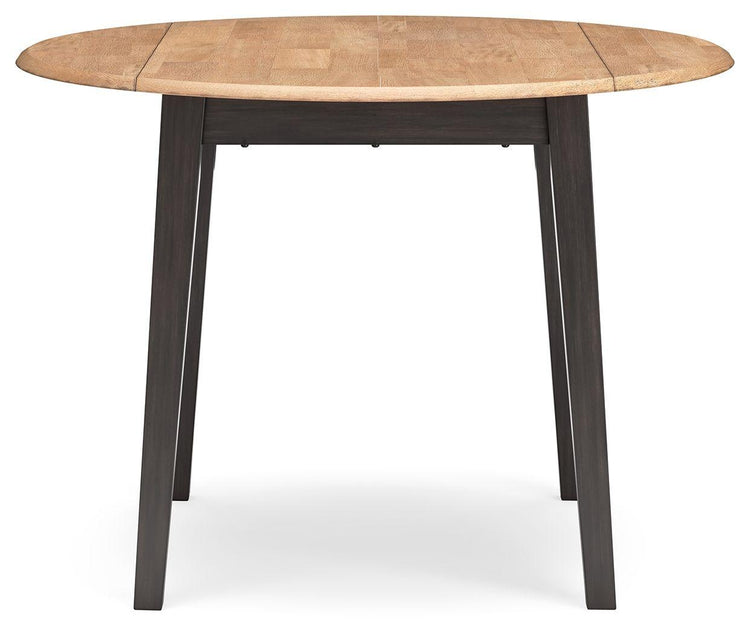 Signature Design by Ashley® - Gesthaven - Round Dining Room Drop Leaf Table - 5th Avenue Furniture