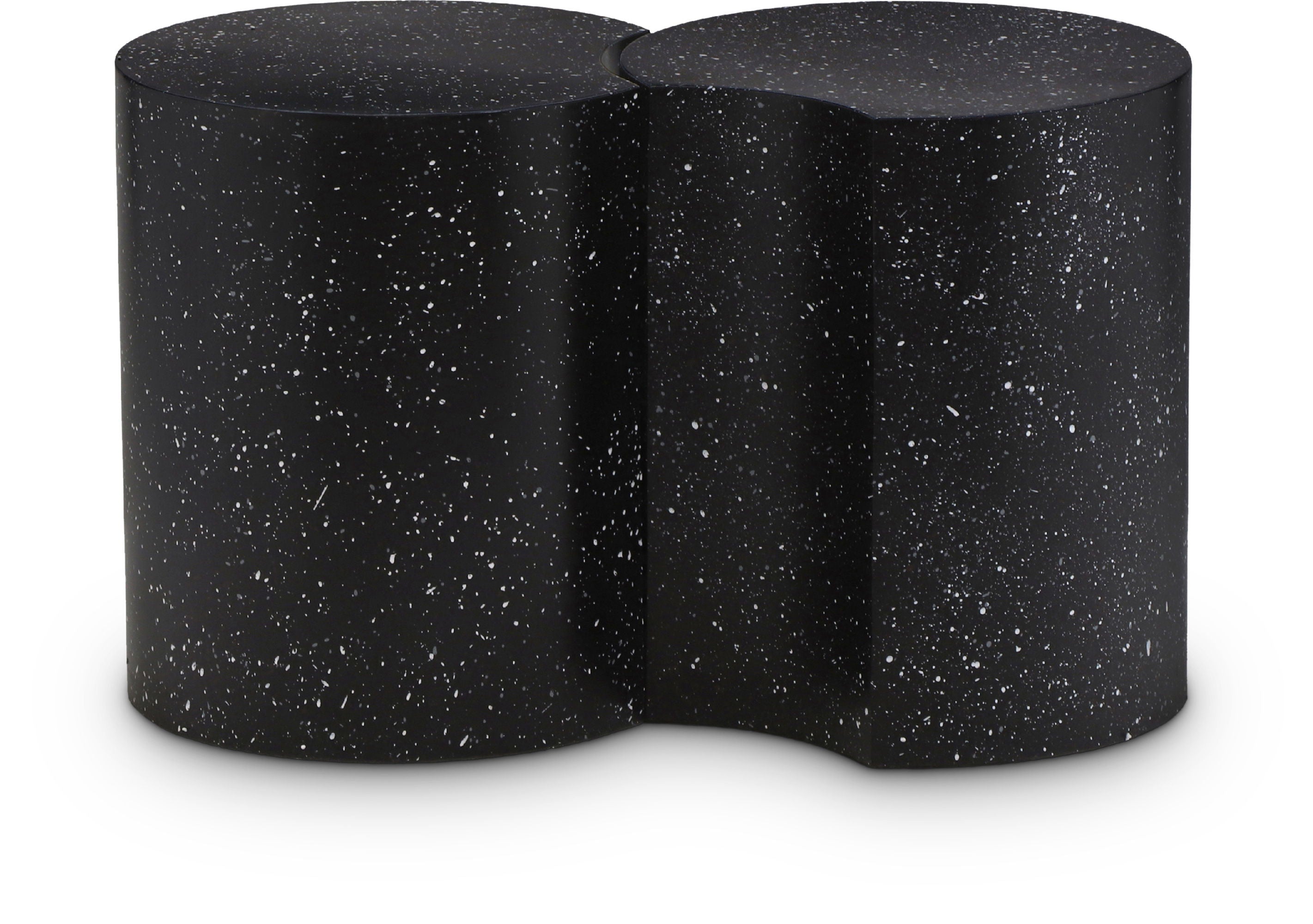 Dimple - 2 Piece Modular End Table - Terazzo Finish