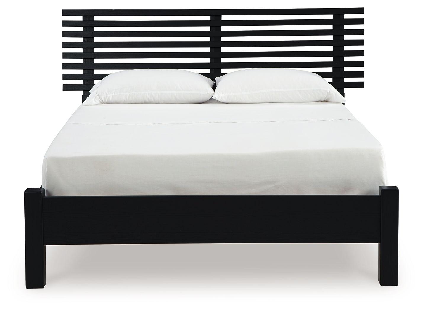 Signature Design by Ashley® - Danziar - Slat Panel Bed With Low Footboard - 5th Avenue Furniture