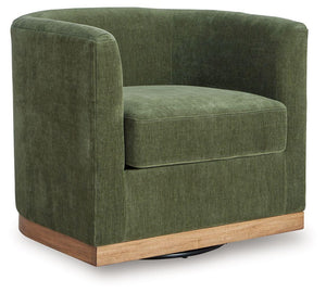 Signature Design by Ashley® - Jersonlow - Forest Green - Swivel Chair - 5th Avenue Furniture