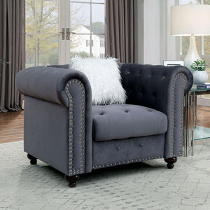 Furniture of America - Giacomo - Chair - Gray - 5th Avenue Furniture