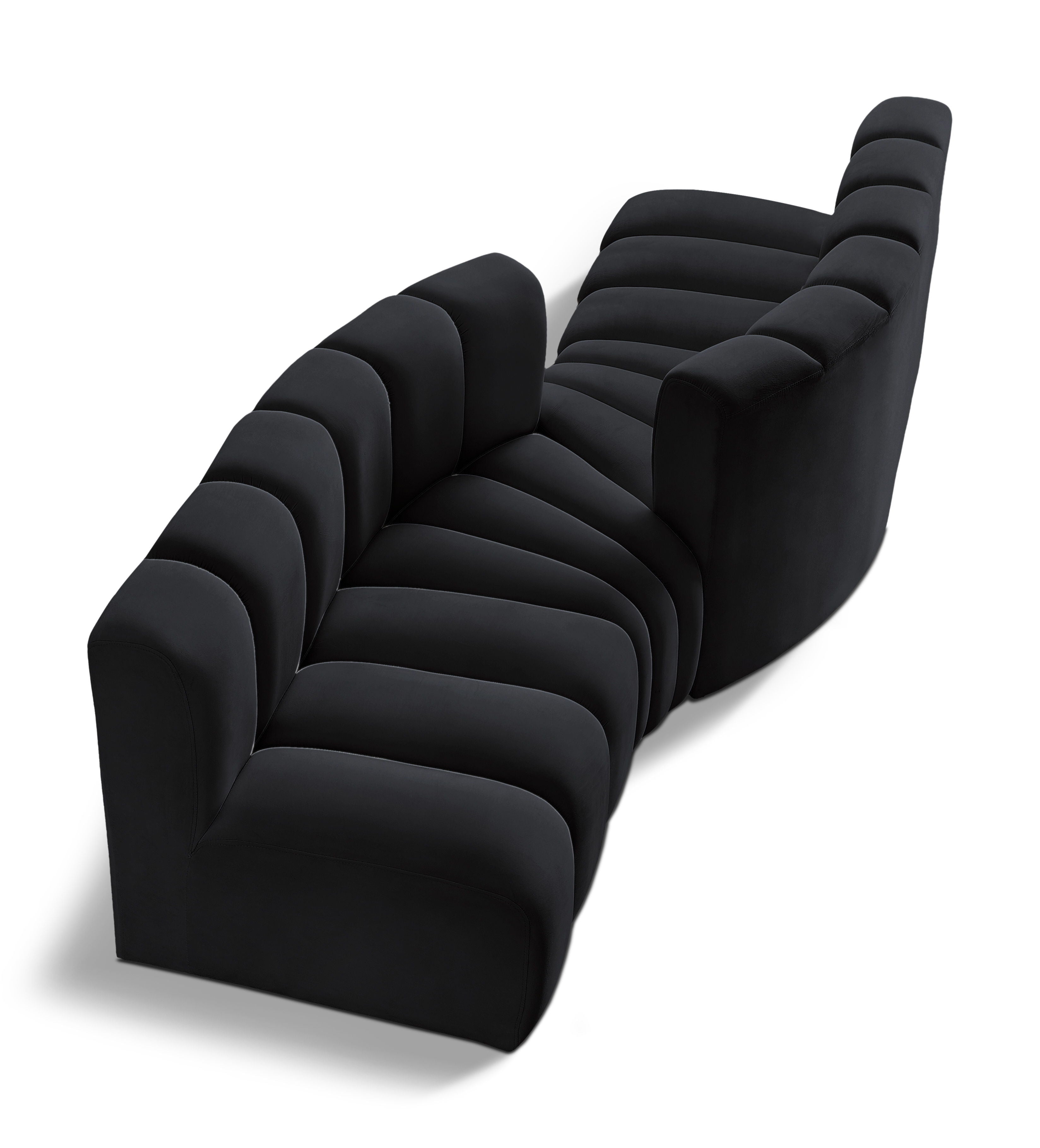 Arc - Velvet 4 Piece Sofa
