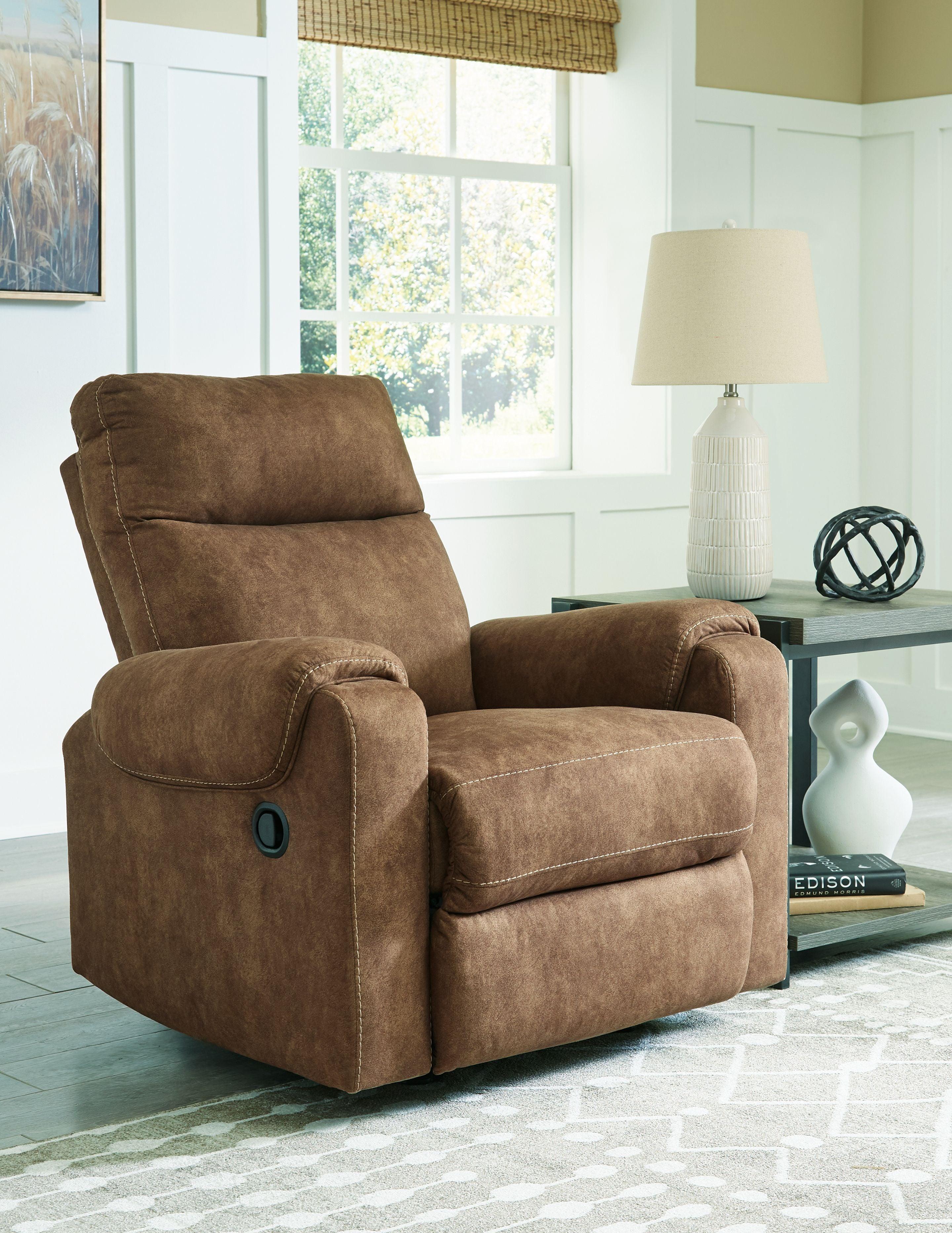 Signature Design by Ashley® - Edenwold - Brindle - Rocker Recliner - 5th Avenue Furniture