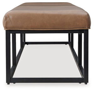 Signature Design by Ashley® - Joston - Caramel - Accent Bench - 5th Avenue Furniture