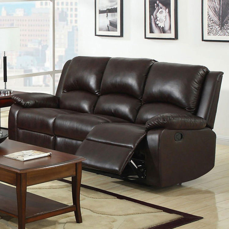 Furniture of America - Oxford - Motion Sofa - Rustic Dark Brown - 5th Avenue Furniture