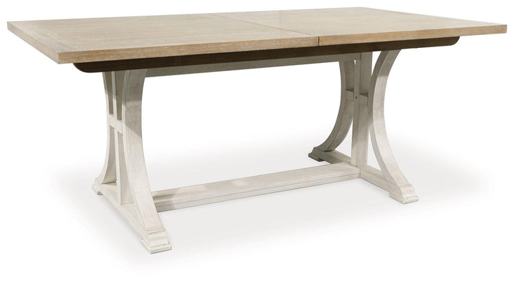 Benchcraft® - Shaybrock - Antique White / Brown - Rectangular Dining Room Extension Table - 5th Avenue Furniture