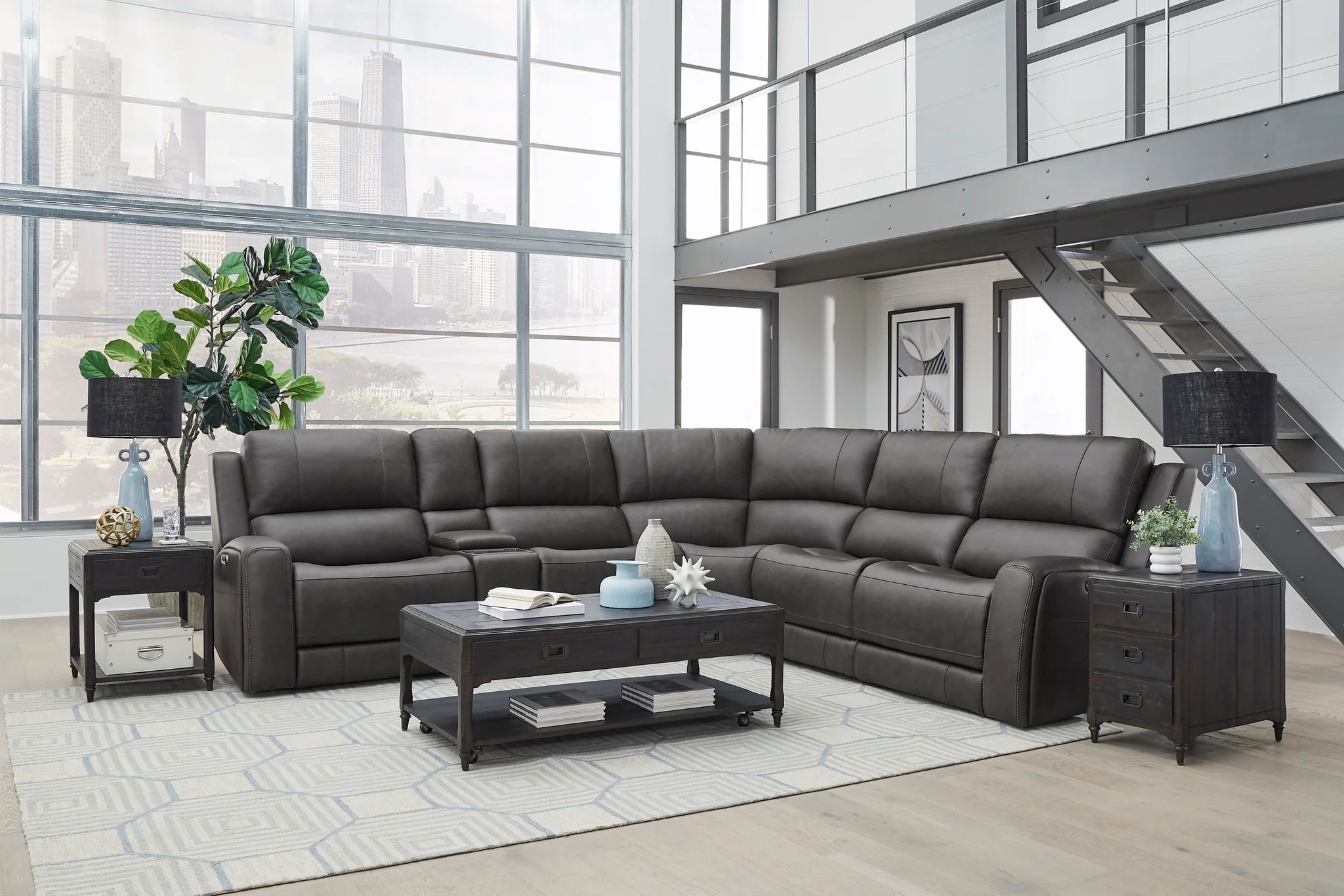 Belmont - Zero Gravity Power Reclining Sectional With Power Adjustable Headrests