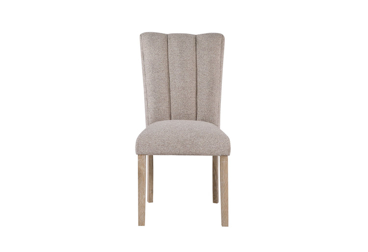 D02 5pc Dining Set - Beige / Natural / White