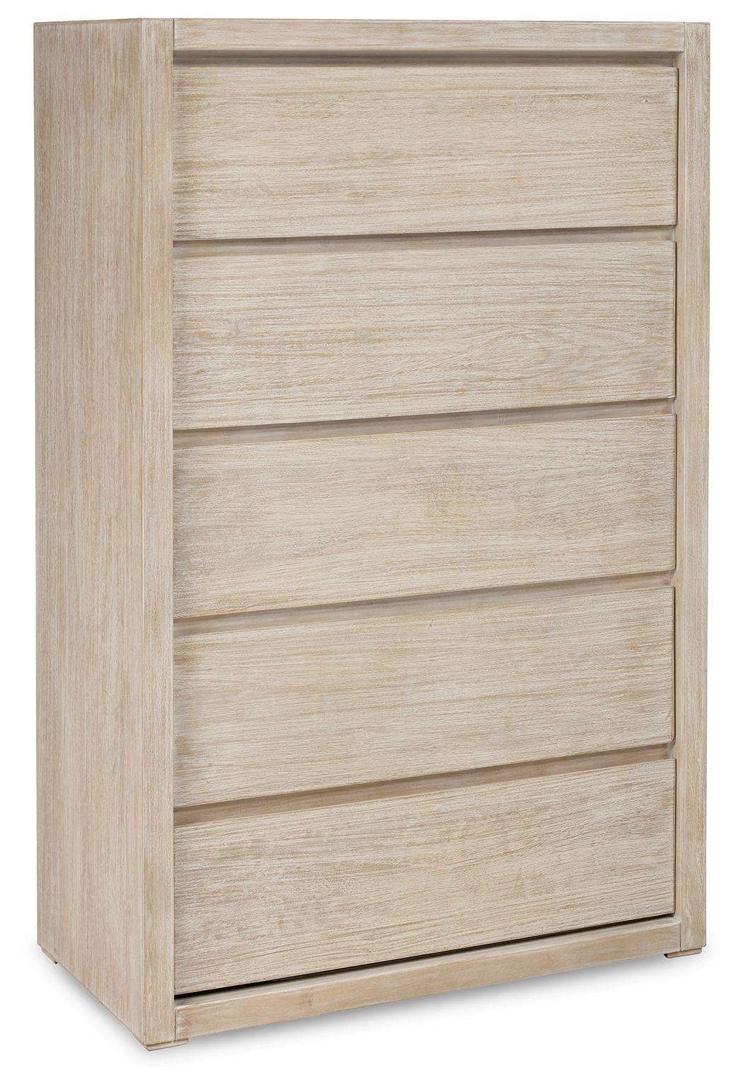 Ashley® - Michelia - Bisque - Five Drawer Chest - 5th Avenue Furniture