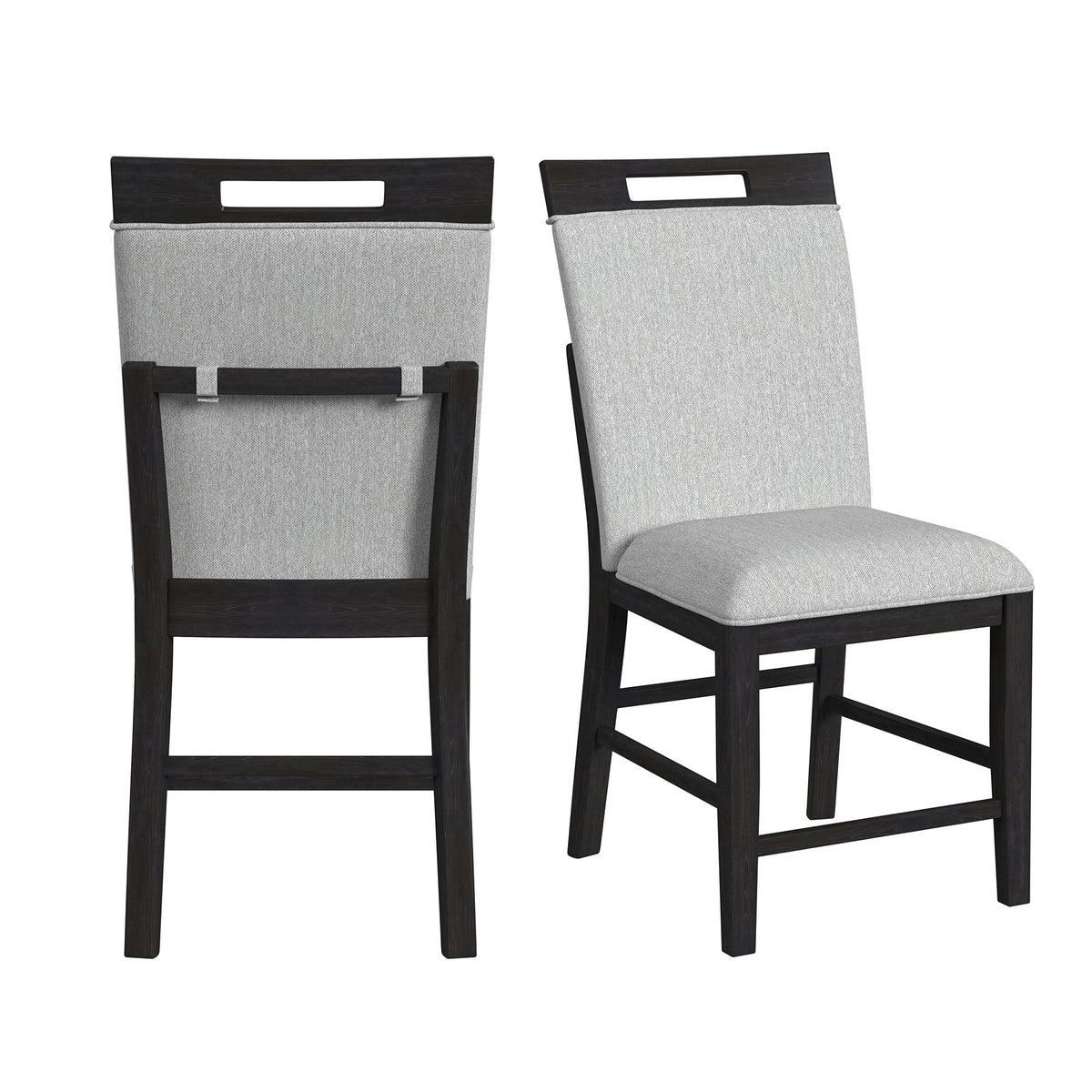 Transcend - Counter Side Chair (Set of 2) - Charcoal